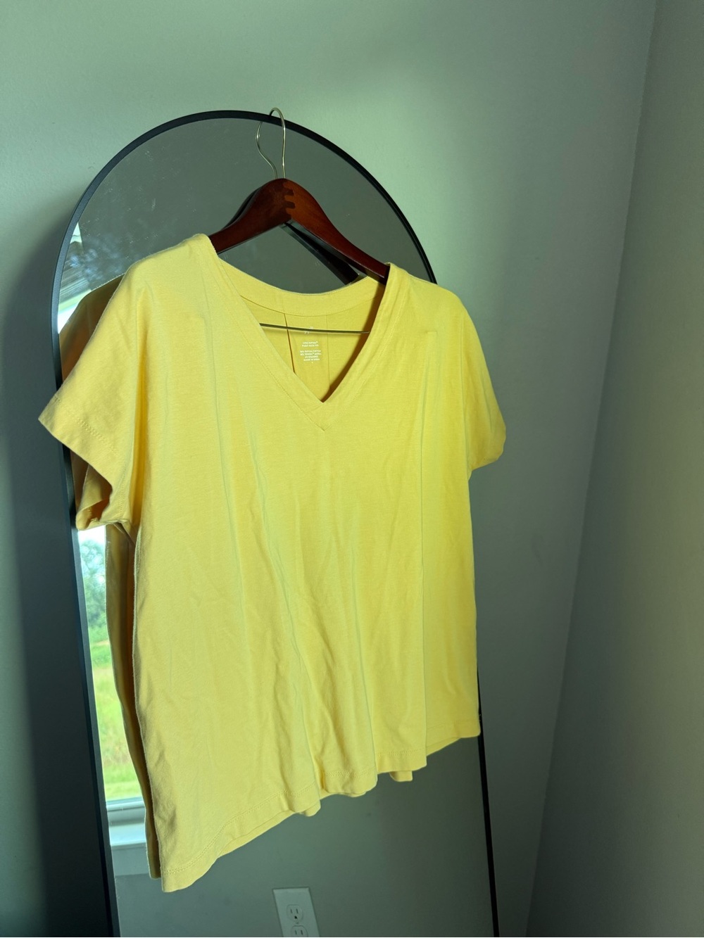 J Jill Luxe supima pleat-back t shirt size large